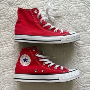 Converse Red High-Top Sneakers
